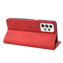 For Samsung Galaxy A53 5G Skin Feel Splicing Leather Phone Case(Red)