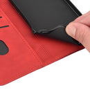 For Samsung Galaxy A53 5G Skin Feel Splicing Leather Phone Case(Red)