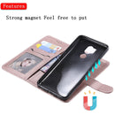 For LG G7 ThinQ Solid Color Horizontal Flip Protective Case with Holder & Card Slots & Wallet & Photo Frame & Lanyard(Rose Gold)