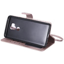For LG G7 ThinQ Solid Color Horizontal Flip Protective Case with Holder & Card Slots & Wallet & Photo Frame & Lanyard(Rose Gold)