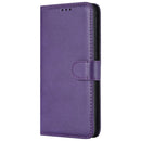 For Huawei Honor 8X Solid Color Horizontal Flip Protective Case with Holder & Card Slots & Wallet & Photo Frame & Lanyard(Purple)