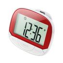 CR864 Multi-function LCD Large Screen 2D Pedometer with Back Buckle(Red)