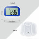 CR864 Multi-function LCD Large Screen 2D Pedometer with Back Buckle(Black)
