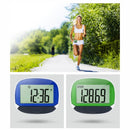 CR864 Multi-function LCD Large Screen 2D Pedometer with Back Buckle(Red)