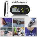 HK-313 Mini Single Function 3D Electronic Pedometer with Lanyard(Black)