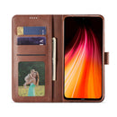 For Xiaomi Redmi Note 8T LC.IMEEKE Calf Texture Horizontal Flip Leather Case, with Holder & Card Slots & Wallet(Brown)