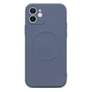 Liquid Silicone Full Coverage Magsafe Phone Case For iPhone 12 mini(Grey)