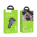 hoco E67 Fighter QC3.0 Car Bluetooth FM Transmitter(Black)