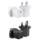 JOYROOM L-P251 PD 25W USB-C / Type-C Mini Intelligent Fast Charger, UK Plug(White)