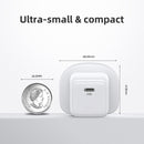 JOYROOM L-P251 PD 25W USB-C / Type-C Mini Intelligent Fast Charger, UK Plug(White)
