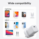 JOYROOM L-P251 PD 25W USB-C / Type-C Mini Intelligent Fast Charger, UK Plug(White)