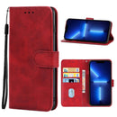 Leather Phone Case For iPhone 13 Pro(Red)