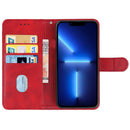 Leather Phone Case For iPhone 13 Pro(Red)