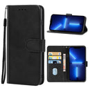 Leather Phone Case For iPhone 13 Pro(Black)