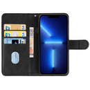 Leather Phone Case For iPhone 13 Pro(Black)