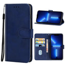 Leather Phone Case For iPhone 13 Pro(Blue)