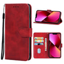 Leather Phone Case For iPhone 13(Red)