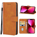 Leather Phone Case For iPhone 13(Brown)