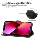 Leather Phone Case For iPhone 13(Black)