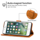 Leather Phone Case For iPhone 8 Plus / 7 Plus(Brown)