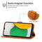 Leather Phone Case For Samsung Galaxy A03 Core(Brown)