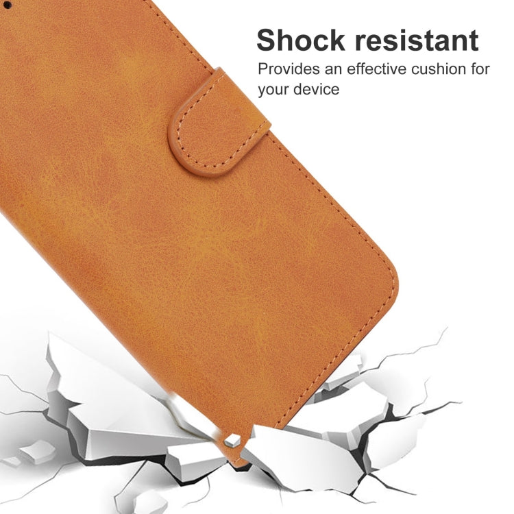 Leather Phone Case For Samsung Galaxy A03 Core(Brown)