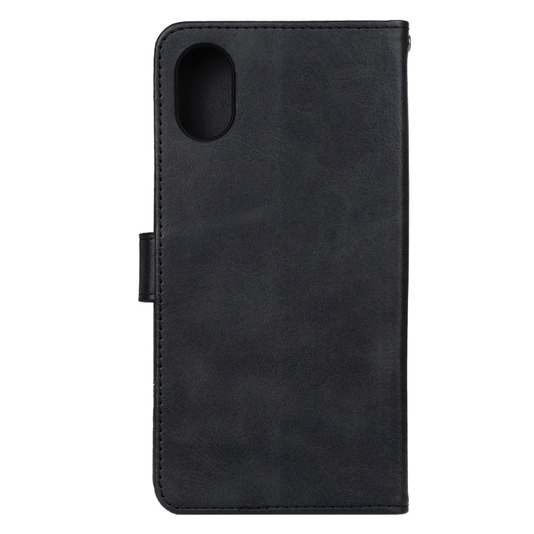 Leather Phone Case For Samsung Galaxy A03 Core(Black)