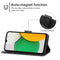 Leather Phone Case For Samsung Galaxy A03 Core(Black)
