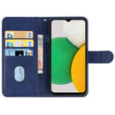 Leather Phone Case For Samsung Galaxy A03 Core(Blue)
