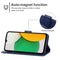 Leather Phone Case For Samsung Galaxy A03 Core(Blue)
