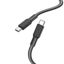 hoco X69 60W Type-C / USB-C to Type-C / USB-C Jaeger Charging Data Cable, Length: 1m(Black White)