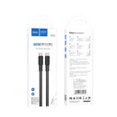 hoco X69 60W Type-C / USB-C to Type-C / USB-C Jaeger Charging Data Cable, Length: 1m(Black White)