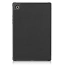 For Samsung Galaxy Tab A8 2021 SM-X205 3-Fold Holder Leather Tablet Case(Black)