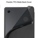 For Samsung Galaxy Tab A8 2021 SM-X205 3-Fold Holder Leather Tablet Case(Black)
