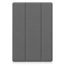 For Samsung Galaxy Tab A8 2021 SM-X205 3-Fold Holder Leather Tablet Case(Grey)