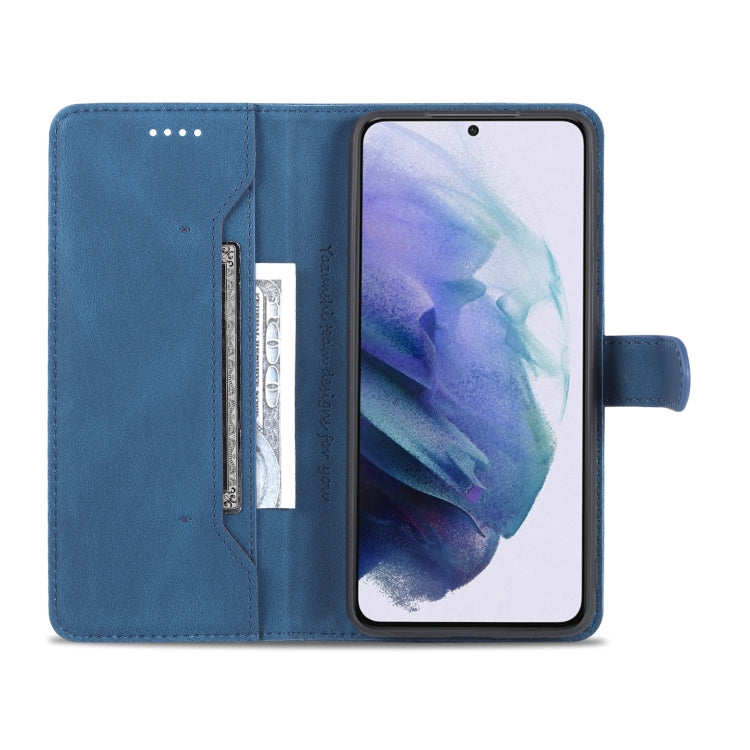 For Samsung Galaxy S22 5G AZNS Dream II Skin Feel Horizontal Flip Leather Case(Blue)