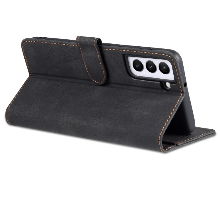 For Samsung Galaxy S22 5G AZNS Dream II Skin Feel Horizontal Flip Leather Case(Black)
