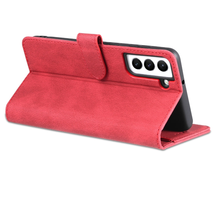 For Samsung Galaxy S22 5G AZNS Dream II Skin Feel Horizontal Flip Leather Case(Red)
