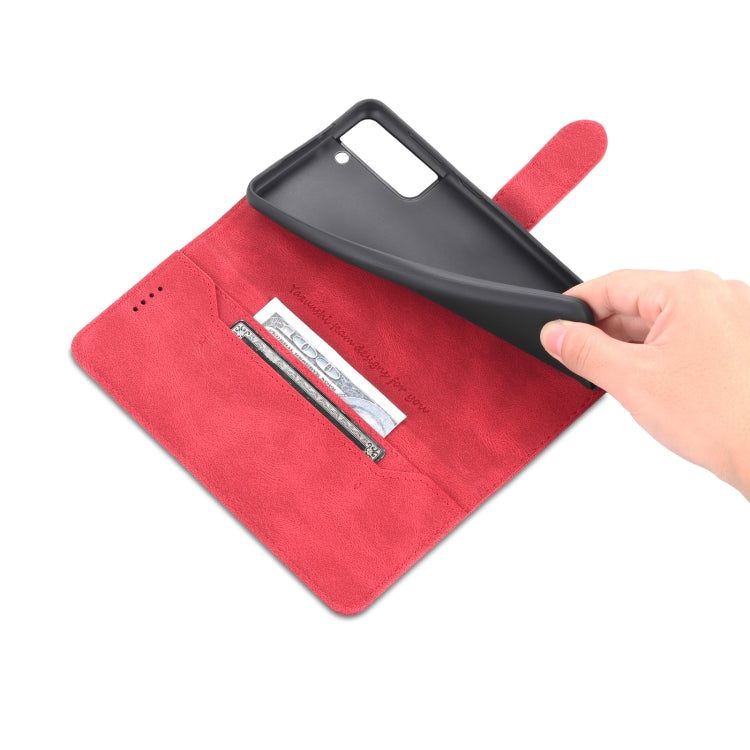 For Samsung Galaxy S22 5G AZNS Dream II Skin Feel Horizontal Flip Leather Case(Red)
