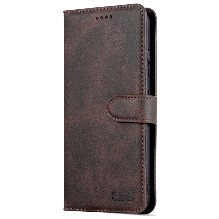 For Samsung Galaxy S22 5G AZNS Dream II Skin Feel Horizontal Flip Leather Case(Coffee)