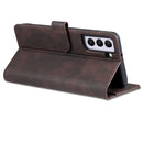 For Samsung Galaxy S22 5G AZNS Dream II Skin Feel Horizontal Flip Leather Case(Coffee)