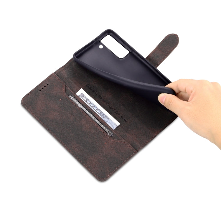 For Samsung Galaxy S22 5G AZNS Dream II Skin Feel Horizontal Flip Leather Case(Coffee)