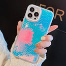 Color Matching Lens Chameleon Series Protective Phone Case For iPhone 13(Crocodile Pattern)