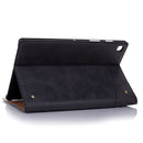 For Samsung Galaxy Tab A7 T500 Retro Leather Tablet Case(Black)