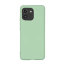 For Samsung Galaxy A03 164.2mm Global Version Pure Color Liquid Silicone Phone Case(Green)