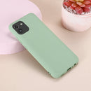 For Samsung Galaxy A03 164.2mm Global Version Pure Color Liquid Silicone Phone Case(Green)