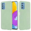 For Samsung Galaxy M52 5G Pure Color Liquid Silicone Phone Case(Green)