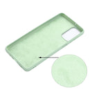 For Samsung Galaxy M52 5G Pure Color Liquid Silicone Phone Case(Green)