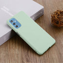 For Samsung Galaxy M52 5G Pure Color Liquid Silicone Phone Case(Green)