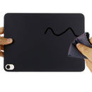 Solid Color Liquid Silicone Dropproof Full Coverage Tablet Case For iPad mini 6(Black)